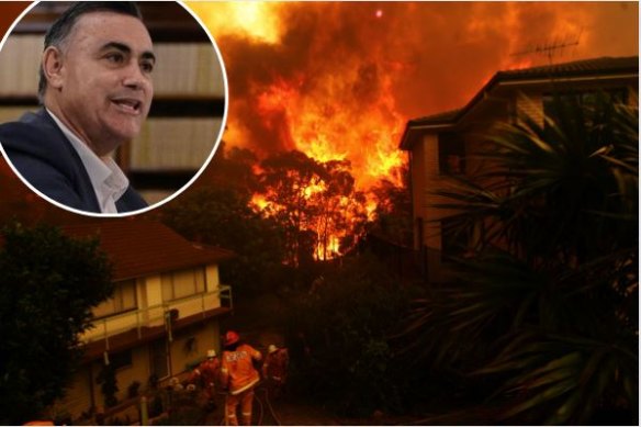 Former NSW deputy premier John Barilaro’s office intervened in a $100 million bushfire funding program.