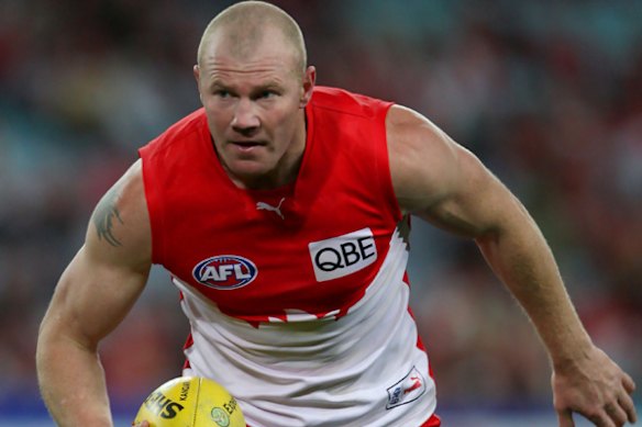 Barry Hall playing is a former captain of the Sydney Swans.
