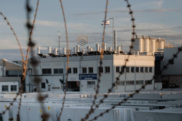 The Caesarstone factory in  Sdot Yam,   Israel.