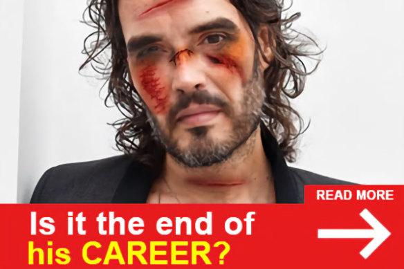 This scam ad showing a photoshopped image of comedian Russell Brand was also detected by Confiant. 