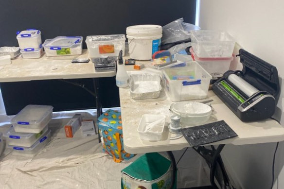 During raids, police allegedly found more than nine kilograms of cocaine.