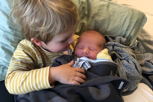 Baby Jack with brother Fitzroy.