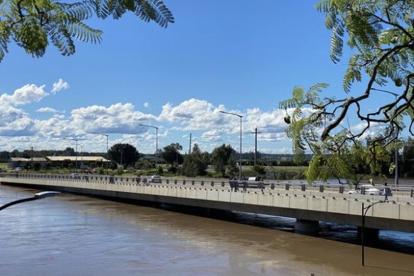 The Windsor Bridge was set to go under water on Saturday evening.