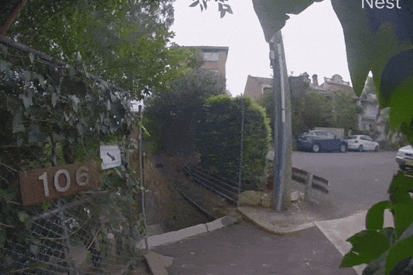 CCTV captured the moment of the crash.