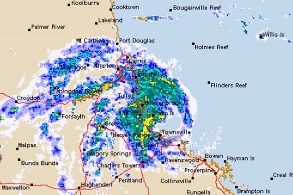 Tropical Cyclone Kirrily hit Townsville on Thursday night.