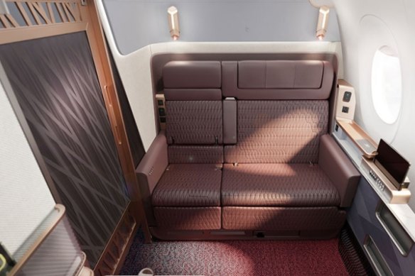 A first-class suite on Japan Airlines’ A350.