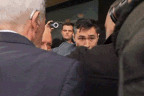 Alan Jones arrives at court in Sydney.