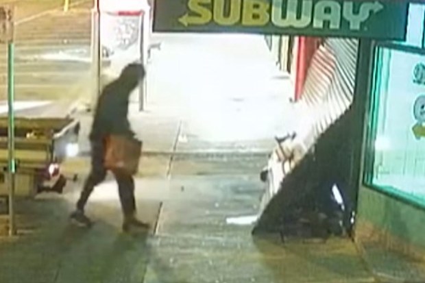 An arsonist is fighting for life after accidentally setting himself on fire while allegedly torching a tobacco shop.