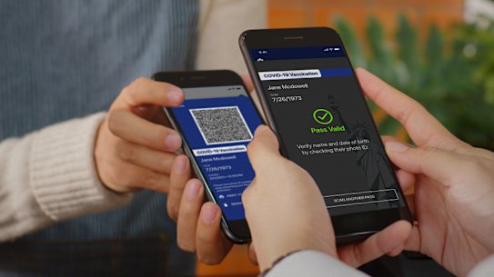 The new NY state “Excelsior Pass” app allows people to show proof of vaccination or negative COVID-19 test. 