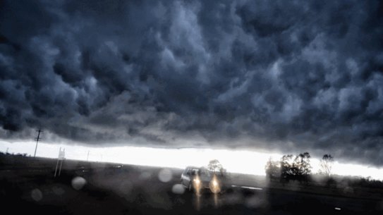 Gif: Composite of Nick Moir’s images of NSW floods