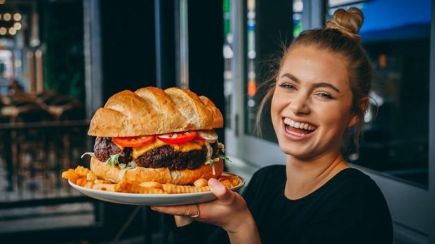 Shorty's Canberra holds a mega burger challenge every Thursday. 