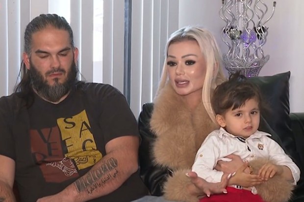 Victoria Hadrovic and her husband and son Khai