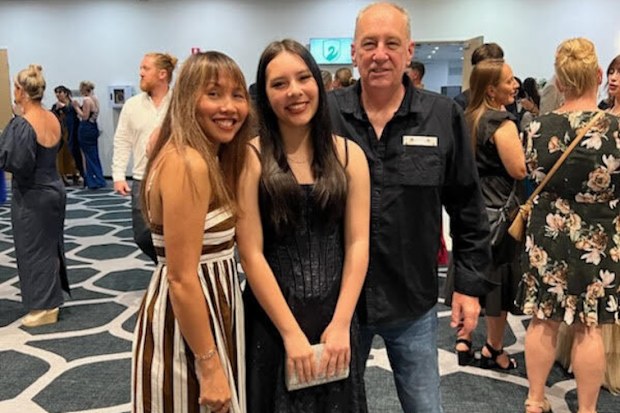 Queensland family Gary, Jasmine and Chanphen Flowers.