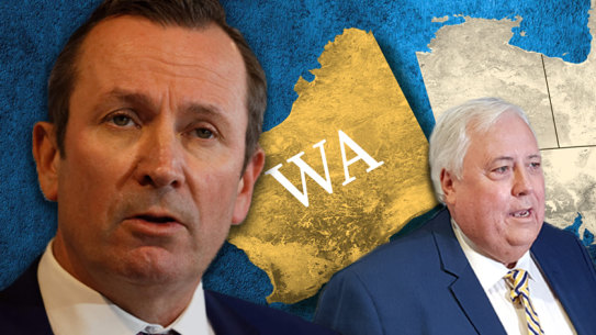Here we go again. Billionaire Clive Palmer has signalled he will once against challenge the validity of WA’s hard border, this time the requirement travellers from high risk areas be vaccinated. 