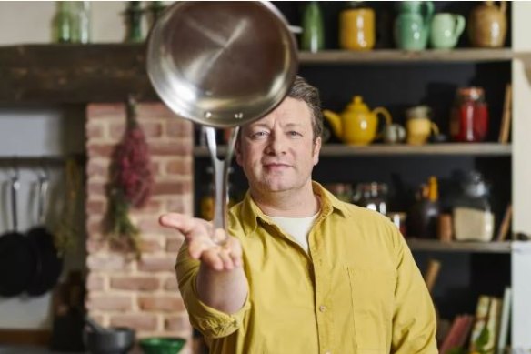 In his latest TV offering, Jamie Oliver challenges himself to cook meals in a single pan.