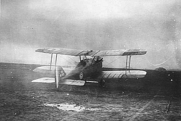A SE-5a plane, similar to the one that went missing in Victoria