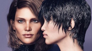 Margo and Zhi. CGI models are now being used by leading fashion houses such as Balmain. 