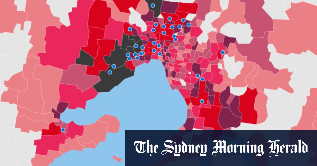 Melbourne Victoria coronavirus map: view active COVID-19 case numbers in your suburb or postcode ...