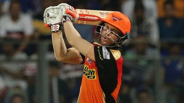 In the firing line: David Warner has stepped down as captain of his Indian Premier League side.