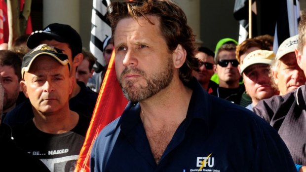 CFMEU and other union workers marched in support of Worker's rights on Grocon sites. 