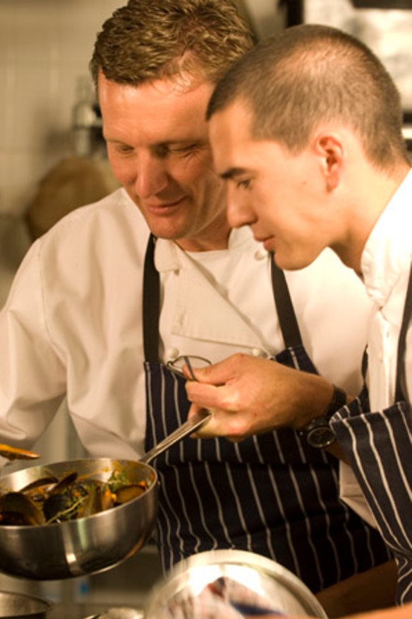 Chef Russell Blaikie with Must Margaret River's head chef Chris Cheong.