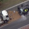 Gold Coast triple-fatal: Car crashes head-on with semi-trailer