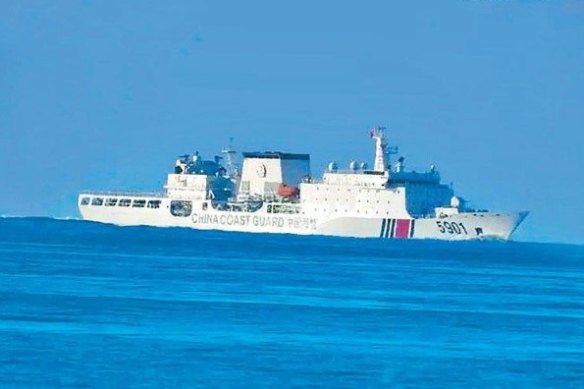 The Chinese Coast Guard ‘monster’ ship.