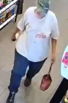 CCTV captured Whear at the service station on Queensland Road about 3.15pm on Thursday February 19.