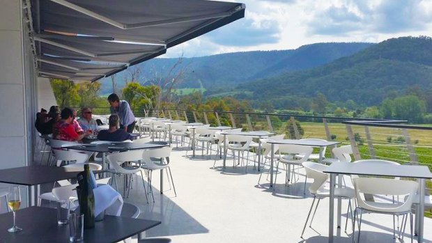 Chrismont's restaurant in the King Valley is an award-winning feat of concrete and glass, with a floating balcony looking out over the vines.