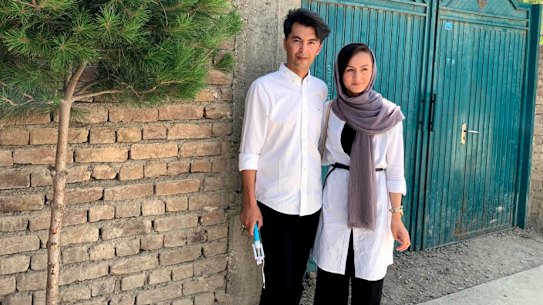 Mohammad Yasin Rafat and his wife Shamsia Haqjo applied in February 2019 for a partner visa for Mr Rafat to come to Australia but are still waiting to hear the outcome.