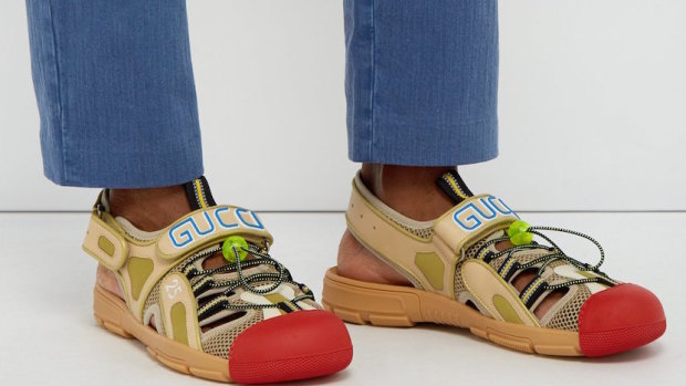 Gucci sandal/sneaker hybrids via matchesfashion.com 