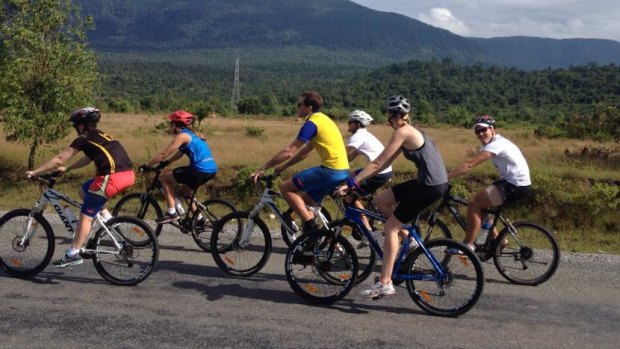 The 2013 charity bike ride through Cambodia that inspired HoMie. 