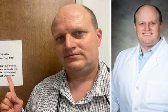 Alabama doctor Jason Valentine says he will stop seeing patients not vaccinated for COVID-19. 