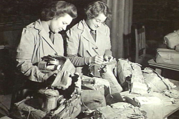 Some parcels were sent to the rewrap section, due to poor wrapping, perishable contents or having been knocked about.