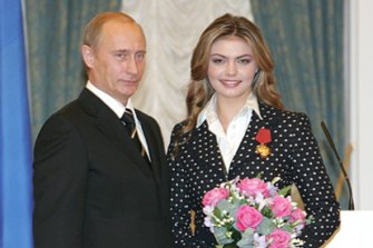 Alina Kabaeva, who has been l<em></em>inked to Vladimir Putin, decorated with the Order of Merit for the Fatherland&nbsp;by the Russian President in 2005.