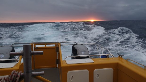 Weather hindered the second day of search efforts off the coast of 1770 on Sunday.