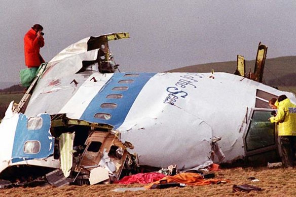 The Lockerbie disaster ... 259 people died when a Pan Am jumbo jet was blown up in 1988.