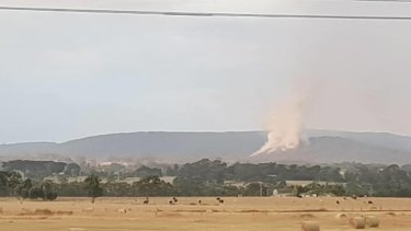 One of the fires seen from Nar Nar Goon. 