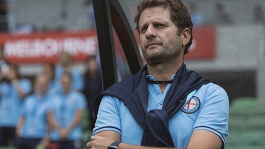 Target: Melbourne City women's coach, Joe Montemurro was linked to the Matildas job but is staying at Arsenal.