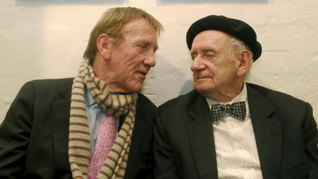 Edmund Capon and artist Charles Blackman in 2010.