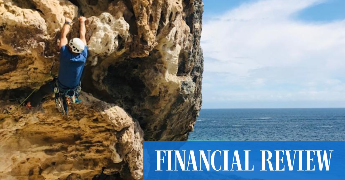 Jeff Robson, Access Analytic managing director, spends all his spare time rock climbinb - Vimarsana News