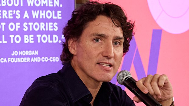 Justin Trudeau spoke about gender and politics at Mecca ahead of the Women Deliver summit.