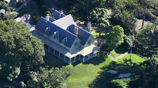 ONE Time Print and Online use ONLY... $$$Fee Applies
.
Aerial view of Admiralty House and Kirribilli House. Credit airviewonline.com