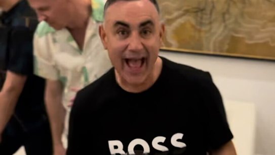 John Barilaro at lobbyist Michael Kauter’s Referendum night party