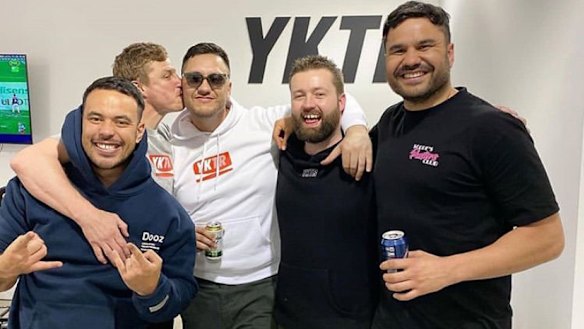 Brett Finch, second left, in an Instagram post on Thursday night.