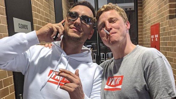 Brett Finch, right, in an Instagram post on Thursday night.