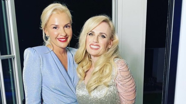 Rebel Wilson (right) with girlfriend Ramona Agruma.