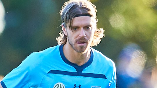 Sliding doors: Sydney FC's Luke Brattan almost joined the Wanderers earlier this year before signing for the Sky Blues.