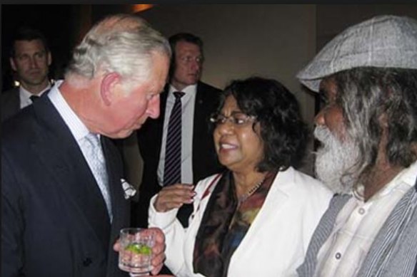 Henrietta Marrie, shown meeting then-Prince Charles, was named a Queensland Great in 2018.