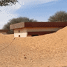 The desert is reclaiming a village 100km away from Dubai.